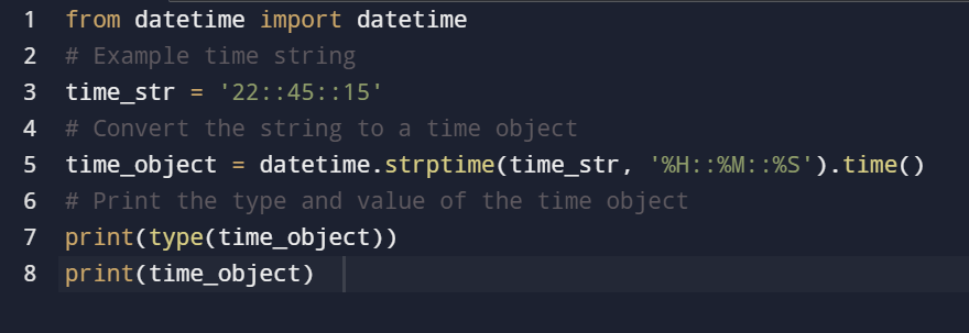 datetime Object in Python 5